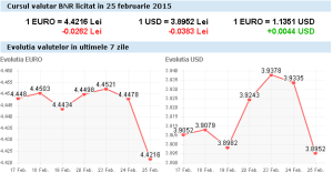 curs valutar euro termen scurt